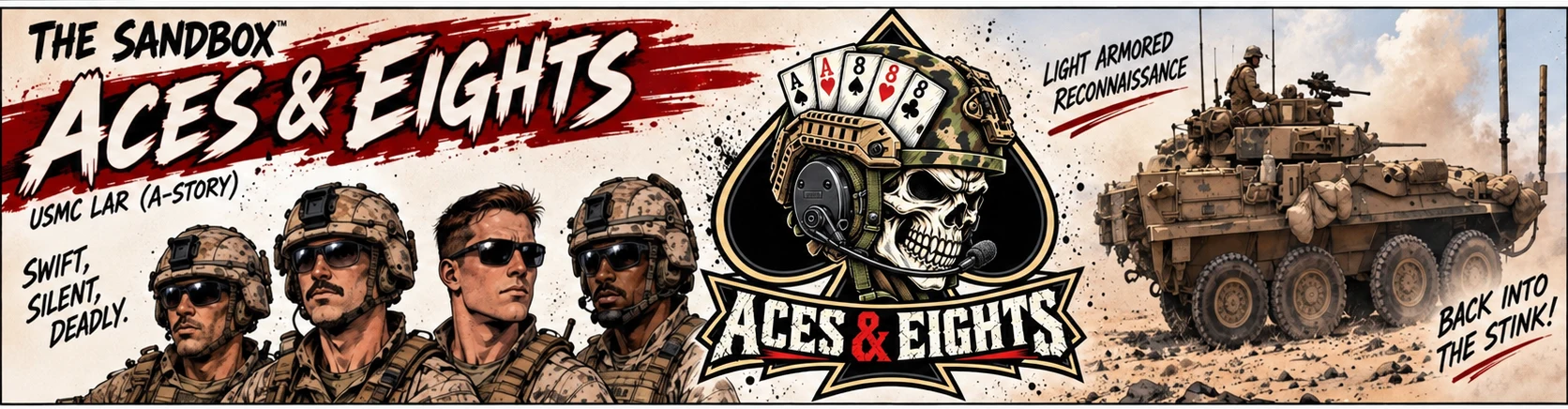 Aces and Eights USMC LAR title card