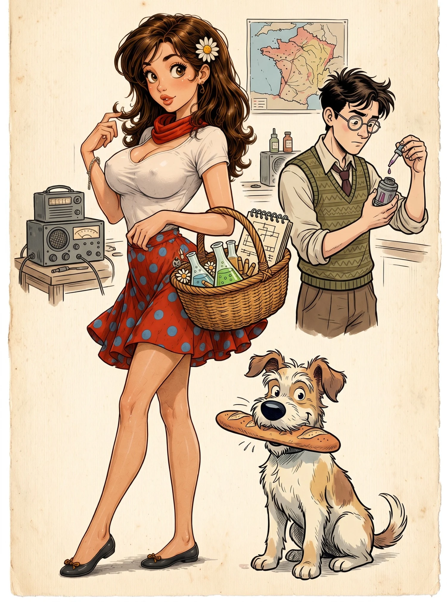 Marguerite Beauvais character art