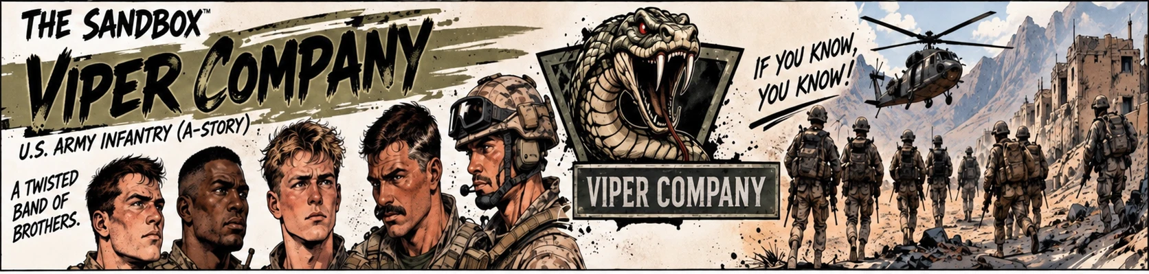 Viper Company U.S. Army infantry title card
